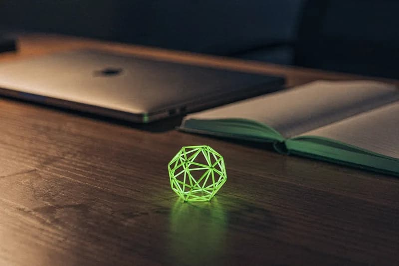 Onboarding workspace with wireframe sphere motif