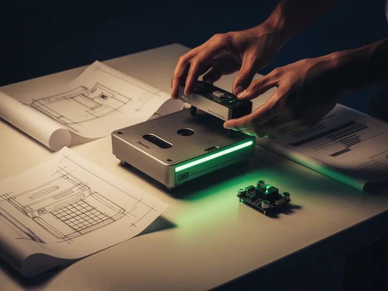 Tangible fellowship deliverables from a build cycle on a workspace desk